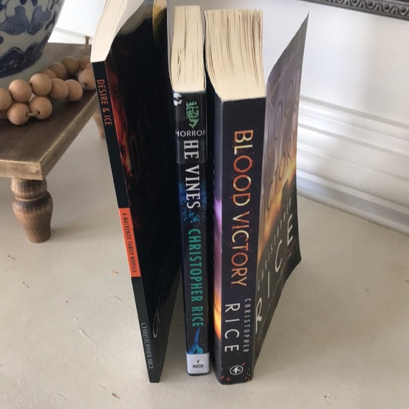 Christopher Rice Bundle Books Blood Victory, The Vines, & Desire & Ice - Picture 14 of 15